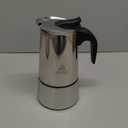 IMUSA USA B120-22062M Stainless Steel Stovetop Espresso Coffeemaker 6-Cup, Silver