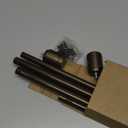 5/8 Diameter Bronze Curtain Rods 30-90 Inch, for 30-84 Inch Windows, Adjustable Splicing Antique Bronze Curtain Rods for Windows with Brackets, Window Rod Long Small Dark Brown Curtains Rod