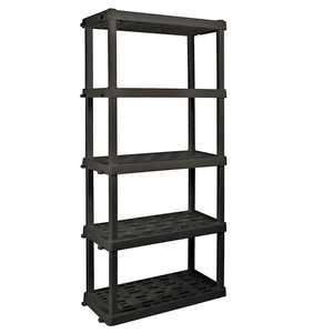 Oskar 5-Tier Storage Shelf, Interlocking Heavy Duty Shelving Unit, 750 lbs 