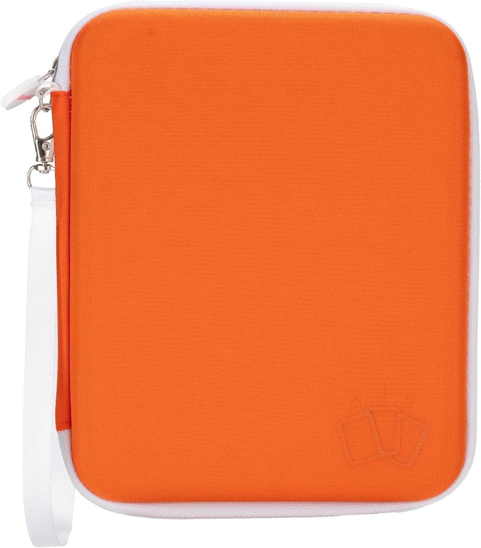 Card Case for Yoto Cards,80-Pockets binder with Zipper,Portable Card Holder Book for Holding Mini Audiobook Cards,Suitable for Boys and Girls(Orange)