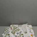 Sanracie Cotton Standard Pillow Shams 20"x26", FlowersPlant Pattern Printed Quilted Pillow Covers Standard Size Soft Breathable Pillow Cases 2 Pcs