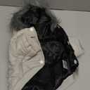 LESYPET Dog Coat for Small Dogs, Windproof Doggie Puffer Jacket with Leash Hole, Extra Warm Dog Jacket Winter Coat, Grey S