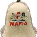 Wool Sauna Hat for Men and Women Mafia Protect Hair - Sauna Cap for Men - Banya Hat for Men - Felt Sauna Hair Protector - Home Sauna Accessories Luxury - Portable Sauna Head Cover Grey