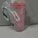 Silver Buffalo Sanrio Hello Kitty and Friends My Melody Strawberry Donut and Milkshake Pattern Plastic Cold Cup with Lid and Straw, 20 Ounces