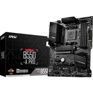 MSI B550-A PRO ProSeries Motherboard (AMD Ryzen 5000, AM4, DDR4, PCIe 4.0, SATA 6Gb/s, M.2, USB 3.2 Gen 2, HDMI/DP, ATX)
