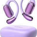 TUINYO True Wireless Ear Hooks, IPX5 Waterproof, Stable One-Step Bluetooth Connection with Long Transmission, 40hrs Longed Standby Time with 10hrs Playtime for Each, Compatible to Different Devices (Purple)