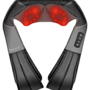 Nekteck Shiatsu Neck Massager with Heat for Pain Relief Deep Tissue, 2026 Upgraded 3D Back Shoulder Kneading Massage Pillow, Body Muscle Relaxation Tools Gifts for Him Her, Black (NOT Cordless)