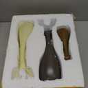 Ceramic Deer Family Statue Sculpture Mom Dad and Baby Animal Art Porcelain Figurine Home Decor Decorations for Living Room Book Shelf Cabinet Office Table Desk Top Ornament (A1, Three)