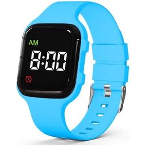 e-vibra Vibrating Alarm Watch, Potty Training Watch Water Resistant Medical Reminder Wristband with Timer (Blue)