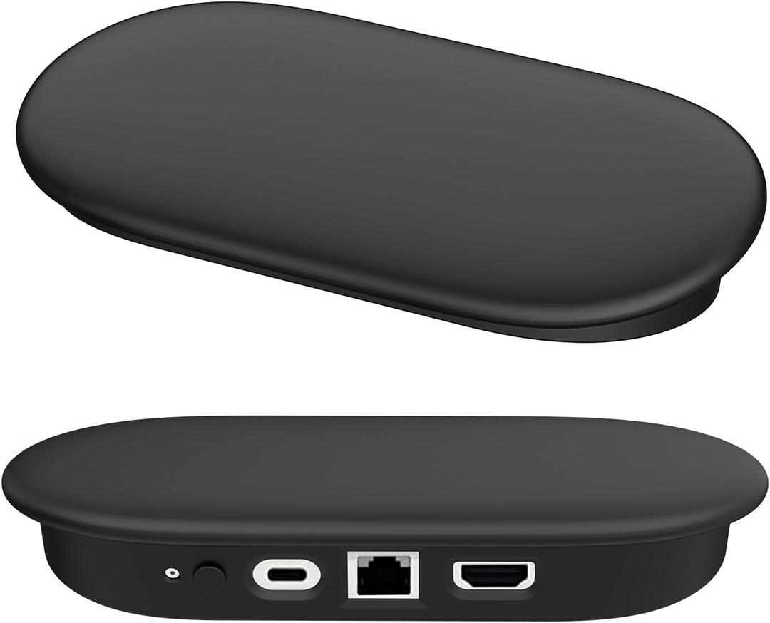 LEFXMOPHY Box Cover for Google TV Streamer 4K 2024 Silicone Case Black Sleeve (1-pack)