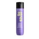 Matrix So Silver Purple Shampoo - Neutralizes Yellow Tones, Color Depositing, Brightening & Toning, For Color Treated, Blonde, Grey, White and Platinum Hair, Vegan