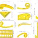 Traceease French Metric Plastic Sewing Tools Metric Curve Shaped Rulers for Designers and Tailors Sewing Ruler Set Tailoring Rulers Lot of 10pcs