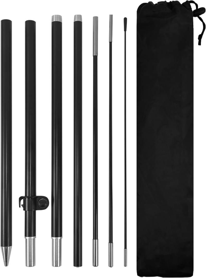 Feather Flag Pole Kit for Swooper Flag 6FT, Swooper Flag Pole Kit with Ground Spike for Feather Flag