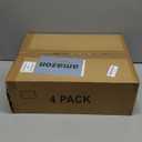 4 Pack Stackable Closet Storage Basket - Stackable Storage Bins, Multifunctional & Foldable Closet Organizer Divided, Wardrobe Cupboard Space-Saving Clothes Storage Hat Organizer, White