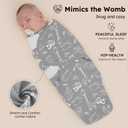Yoofoss Baby Swaddles for Newborns 100% Organic Cotton, Adjustable Swaddle Sleep Sack 0-3 Months Newborn Swaddle Sack, Breathable Soft(Small)