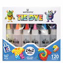 24 Colors Tie Dye Kit, Tie Dye Set for Kids, Pre-Filled Tye Dye Bottles, Non Toxic Permanent Fabric Dye Art Set, Easy DIY Fabric Art - Create Fun