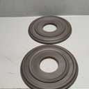 EIFHYT Matte Wood Grain Oil Rubbed Bronze PU Ceiling Medallions for Light Fixtures and Ceiling Fans 12-1/4"OD x 4"ID x 1"P (Fits Canopies up to 7")