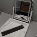 FENNIO Vanity Mirror with Lights - 15"x12.6" LED Lighted Makeup Mirror, Large Makeup Mirror with Lights, Touch Screen with 3-Color Lighting, Dimmable, for Vanity Desk Tabletop, Bedroom (White)