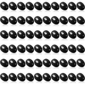 Easter Eggs 2.4 - Black Fillable Easter Eggs - 60 Pcs Easter Basket Stuffers - Black Eggs Bowl and Vase Filler Faux for DIY Spring and Easter Decorations (Black)