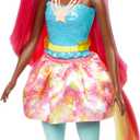 Barbie Dreamtopia Unicorn Fashion Doll with Pink & Yellow Hair & Removable Skirt & Accessories Including Unicorn Headband & Tail