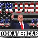 45th 47th President Flags 3x5 Ft Outdoor We Took America Back Flags for Bedroom Room Yard House Decorations Banner