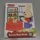 Busy Book for Toddlers 1-3, Montessori Quiet Book with 12 Activities and Attached Bunny, Soft Toddler Busy Board for Fine Motor Skills, Travel Toy Gift for 1+ Year Old Boys Girls