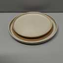 GBHOME Ceramic Dinnerware Sets for 4, 12 Pieces Stoneware Plates and Bowls Sets, Scratch Resistant Dishes, Dishwasher & Microwave Safe, Reactive Glaze-Cappuccino