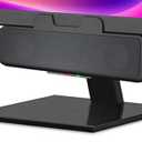 Cyber Acoustics CA-2890 USB Speaker Bar – USB Powered Stereo Desktop Computer Speakers for PC, Clip-On Monitor Mount Design, On-Speaker Controls