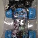 RC Cars,Remote Control Car RC Truck for Kids Boys Ages 4-7 8-12 Adults Toddler, Off Road Radio Controlled Toy with LED Lights,20KMH,40Mins,2.4Ghz (Graffiti Blue)