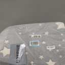 ONEKUKA Toddler Couch, Kids Couch 2-in-1 Foldable Sofa Bed Convertible Kids Sofa Glow in The Dark Star Design Flip Open Sleeper Chair for Boys and Girls Playroom Bedroom Gift, Grey