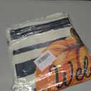 Fall Pumpkin Pillow Cover 18x18 Fall Decor Cushion Cover Autumn Stripe Throw Pillow Cover Thanksgiving Farmhouse Decorative Cushion Cases 18x18 Set of 4 (Dark Tones)