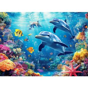 500 Piece Puzzles for Adults Dolphin & Seaworld 20.5 x 15 Inch 500 Piece Jigsaw Puzzles for Adults Puzzles 500 Pieces for Adults Holiday Educational Challenge Puzzle