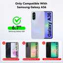 LeYi Compatible for Samsung Galaxy A36-5G Phone Case: Samsung A36 5G Case with Screen Protector X 2, Slide Camera Cover with Magnetic Stand, Heavy Duty Shockproof para A36 Case for Women Girl, Pink