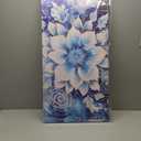 Flower Picture Wall Decor for Bedroom Large Blue Flower Canvas Wall Art for Office Framed Floral Wall Art for Living Room Ready To Hang Size 40 x 20 Inch