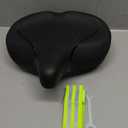 Oversized Bike Seat for Men & Women Comfort, Extra Wide Bicycle Seat Cushion, Comfortable Wing Padded, Large Replacement Saddle for Peloton, Stationary Exercise Bike, Ebike, Cruiser, City Bike