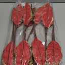 Suncalla 8 Pcs Velvet Christmas Glitter Poinsettia Flowers 12'' Large Heads Artificial Poinsettia Flower Ornaments Picks Christmas Tree Decoration Fake for Xmas Ornament Wedding Holiday(Burgundy)