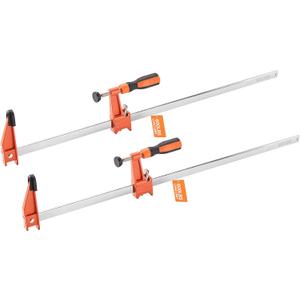 VEVOR Bar Clamps for Woodworking, 1-Pack 24 inch Opening, Lockable F-Clamp with 600 lbs Load Limit, 2-1/2 inch Depth, Cast Iron and Carbon Steel, Easy to Use, Wood Clamps for Woodworking Metal Working