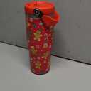 30 oz Gingerbread Flip Tumbler with Lid and Straw, Travel Mug Cup for Women, Decor Accessory