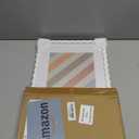 11x14 Picture Frame with Mat for 8x10, Wavy Edge Wooden Real Glass Photo Frame for Wall Hanging, White, 1 Pack