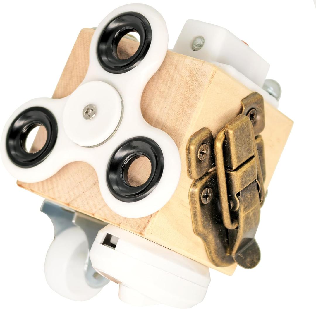 Dementia Fidget Toys for Elderly, Busy Boxes for Dementia Patients Adults | Alzheimers Activities Fidget Cube Busy Boards Sensory Bin for Stroke Elderly, Wooden Therapeutic Gifts Games Crafts Gadgets
