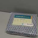 Comfort Spaces 100% Cotton Sheets Twin XL, Breathable, Naturally Cool Cotton Sheets, Soft Cotton Bed Sheets with 14" Elastic Pocket Fits up to 16" Mattress, All Seasons Sheet Set, Diamond Blue 3 Piece