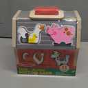 Melissa & Doug Take-Along Wooden Toy Barn, 11-Pc Portable Toddler Playset with Farm Animals & Pop-Up Roof, Preschool Learning Toys for Girls & Boys 2+