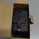 FLEMOON IP55 Outdoor Electrical Box Waterproof with Detachable Awning Covers, 8.3 x 4.1 x 3.7 inch Weatherproof Extension Cord Cover, Easy Installation for Outdoor Plug, Outlet, String Lights, Black