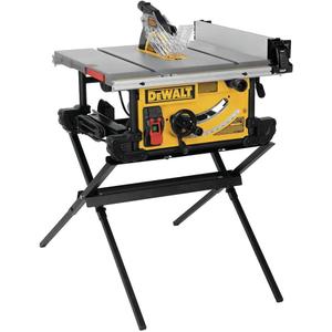 DEWALT Table Saw, 10 Inch, 15 Amp, 32 -Inch Rip Capacity, Dust Collector, Scissor Stand (DWE7491X)