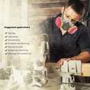 Respirator Cartridge, 60923 Particulate Filter, for Half and Full Face Pieces 6000, 7000 and FF-400 Series, Effective Filtering Organic Vapors, Acid Gases and Particulates, 1 Pair