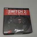 Orzly Steering Wheels  Compatible with Switch 2 (2025 Console)  Twin Pack Racing Wheel Accessories for Joy-Con Controllers and MarioKart Racing Games (2 Black Wheels) Gift Boxed