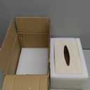 HAMAKAWA Natural Marble Tissue Box Cover, Beige Tissue Organizer L 10 x W 5.5 x H 3.5 Inch, Heavy Stone Decorative Box, Square Tissue Box Holder for Home Decor, Kitchen, Bathroom