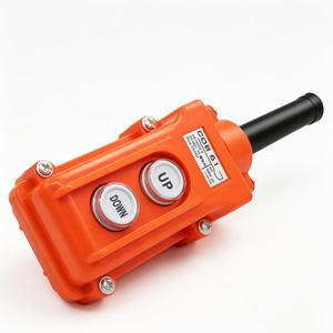 mxuteuk Rain Proof Up-Down Switch Control Station, Crane Pendant Hoist Push Button Switch Momentary COB61-UP-DOWN