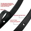 Motorcycle Windscreen Windshield Trim Gloss Black Steel Smooth Compatible for Harley Davidson Touring Street Glide Electra Glide Ultra Limited Tri Glide 2014-2023