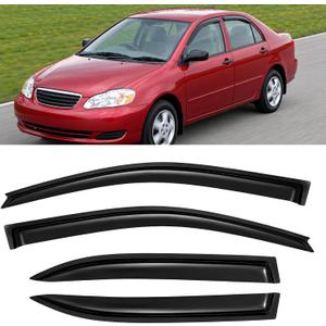 4PC Window Rain Guards fit 03-08 Toyota Corolla 2004 2005 2006 2007